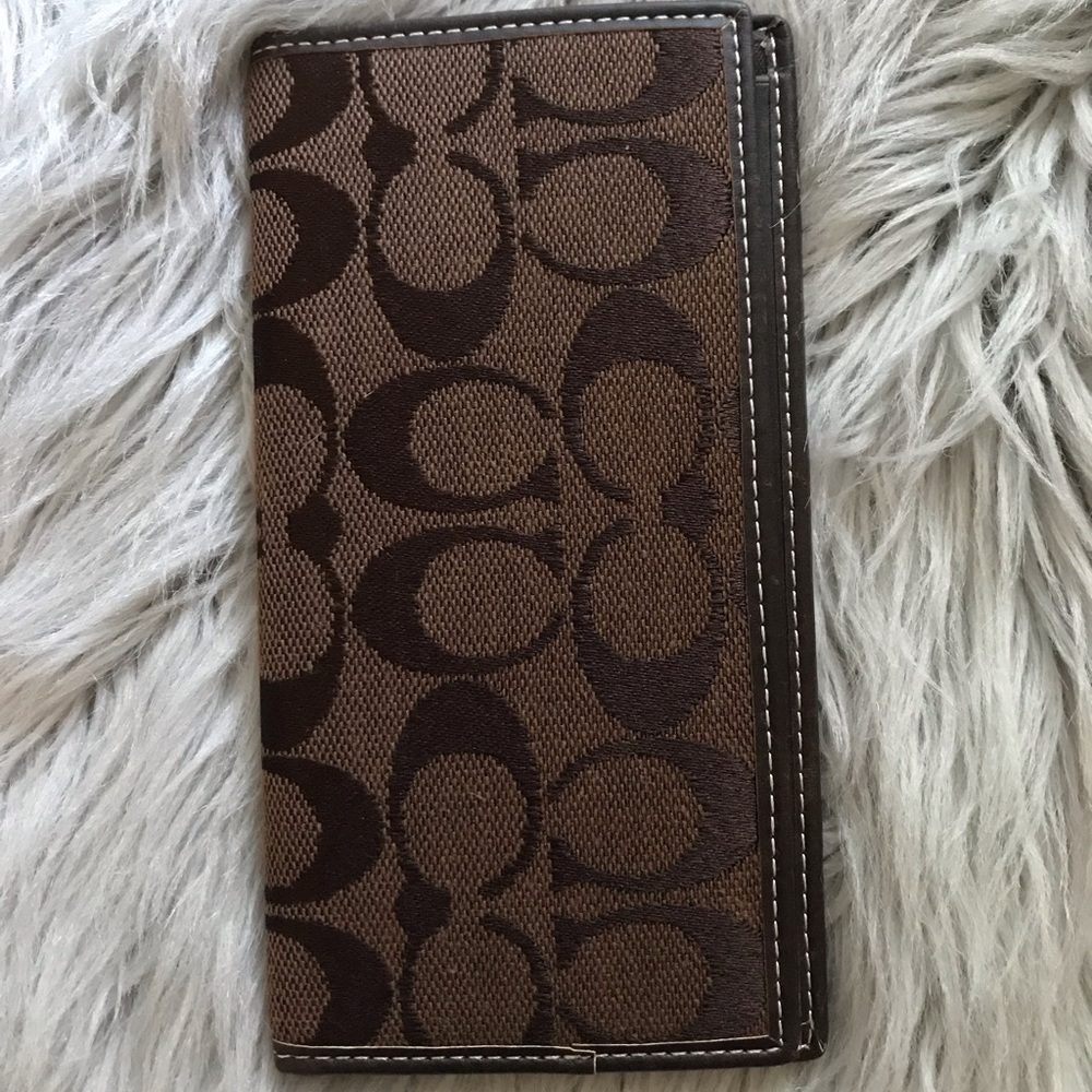 Coach checkbook holder